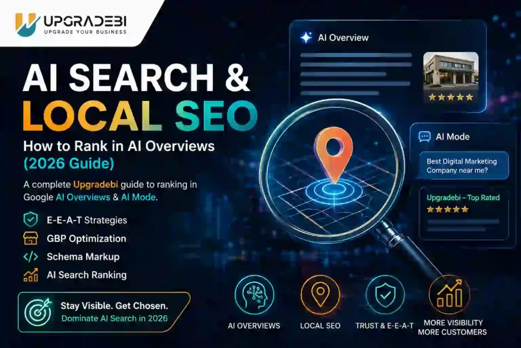 AI Search & Local SEO How to Rank in AI Overviews - Upgradebi digital marketing